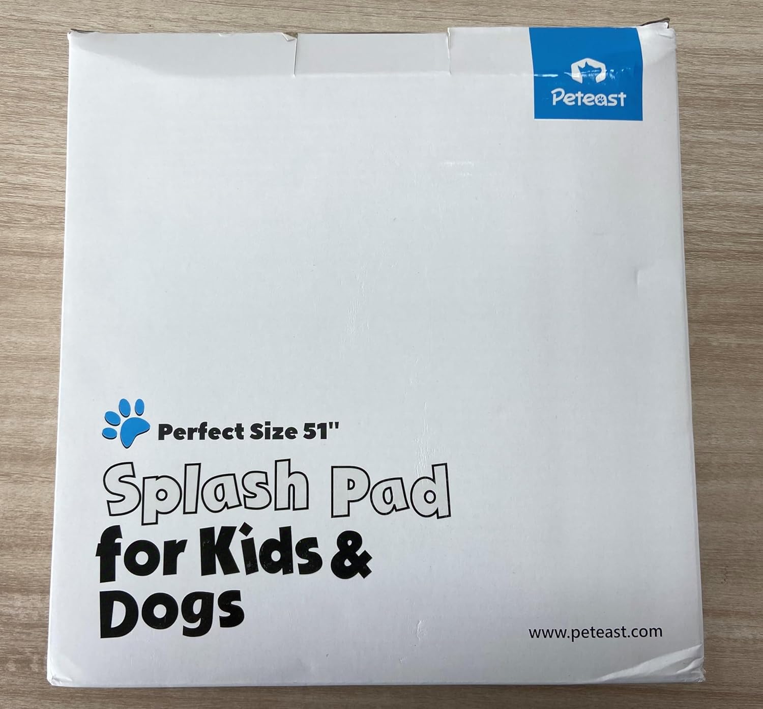 Dog Splash Pad 51" Anti-Slip Dog Pool for Large Dogs 0.58 Mm Thick Dog Sprinkler Outdoor Dog Toys - Dog Accessories for Large Dogs